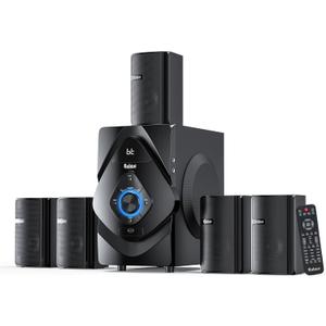 Bobtot Surround Sound Systems Wireless Rear Satellite Speakers - 800W 6.5inch Subwoofer 5.1/2.1 Channel Home Theater Systems with HDMI ARC Optical Bluetooth Input