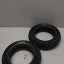10x3 Inch Electric Scooter Solid Tires, 80/65-6.5 Replacement Rubber Tyre,255x80 Tubeless for Zero 10X& Vsett 10+& Kaabo Mantis& Kugoo M4/ M4 Pro&Motus PRO 10& Joyor S10S-Black (2PCS)