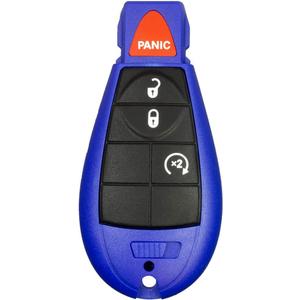 1 New Blue Keyless Entry 4 Buttons Remote Start Car Key Fob Fobik M3N5WY783X, IYZ-C01C 56046707AE for Town Country Dodge Challenger Charger Durango Grand Caravan Journey & Ram