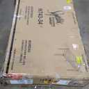 Signature Design by Ashley Realyn Farmhouse Home Office Desk, 2 Drawers, Drop-down Drawer, USB Charging, Wood, 60" W x 28" D x 31" H, Chipped White and Brown