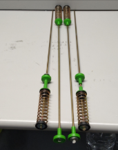 DC97-16350S Washer Suspension Rods (26.4in) - Compatible with Samsung Washer WA50R5200AW, WA45T3400AP, WA41A3000AW - Replaces DC97-16350T, DC97-16350U - Suspension Rods for Sam sung washing machine