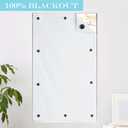 RYB HOME Portable Window Blackout Curtain Shade with Adjustable Suction Cups for Travel, Kids, Car RV Camper, Baby Nursery, Skylight Window Blinds, Pure White, 1Pc, W23 x L40