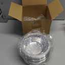 Lallisa 100 Pcs 12oz Clear Disposable Plastic Bowls Dessert Cups Ice Cream Snack Salad Soup Food Serving Bowls for Spring Summer Party Favor Picnic