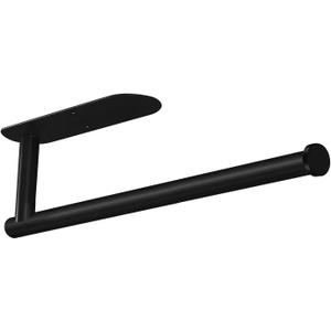 Paper Towel Holders-Blcak,Paper Towels Rolls - for Kitchen,Paper Bulk- Self-Adhesive Under Cabinet,Both Available in Adhesive and Screws,Stainless Steel (Black)