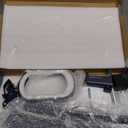 10X Large Magnifying Glass with Light and Clamp, Real Glass, 5 Color Modes, Stepless Dimmable, Lighted Magnifier with Stand Hands Free, LED Swing Arm Desk Lamp for Close Work, Craft, Reading - Blue