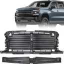 JOLONG Front Active Radiator Shutter Grille w/o Motor for 2022-2025 Chevy Silverado 1500 Replacement for 85608730