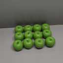 12Pcs Artificial Apples, Fake Fruit Faux Apples for Home Kitchen Table Fruit Bowl Decor, Holiday Decorations, Photography Props (Green)