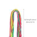 120Pcs Hair Wrap Strings for Braids, Assorted Rainbow Gradient DIY Ponytail Accessories for Girls Women