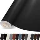 Leather Repair Patch, 17X79 Inch Self Adhesive Leather Repair Tape, Large Vinyl Patch Kit for Couches, Sofa, Furniture, Car Seats, Office Chairs, Cabinets, HandbagsBlack, 17X79 Inch