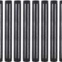 10 Pack 3/4 Inches x 8 Inches Black Malleable Steel Nipples Fitting, DIY Steampunk Industrial Vintage Style.