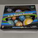 Great Explorations, 3-D Solar System Glow In The Dark Ceiling Hanging Kit 3D Planets and Star Stickers Create the Milky Way Teach Science STEM