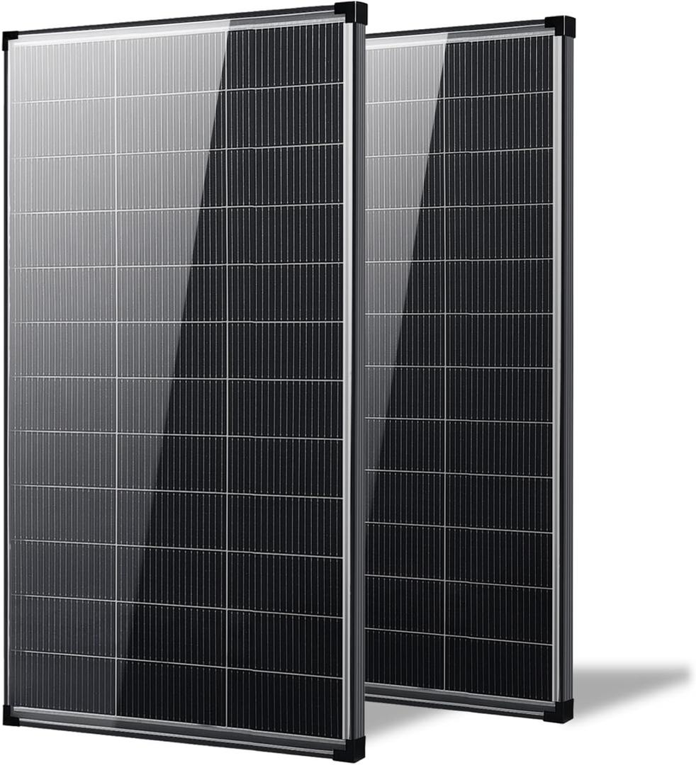 400w Solar Panel,2pcs 200 Watt Bifacial Solar Panel,12V N-Type