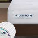 Serta Heated Mattress Pad Twin XL - Deep Pocket, 10 Heat Settings, Auto Shut Off, ETL Certified, Machine Washable, White