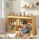 SONGMICS Kids' Toy Storage Shelf, Montessori Shelf with 5 compartments, 11.8 x 44.2 x 25.6 inches