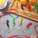 Red Ribbon Week Supplies Bulk Drug Free Keychains Red Ribbon Week Gift Keychains for Anti-drugs Campaigns