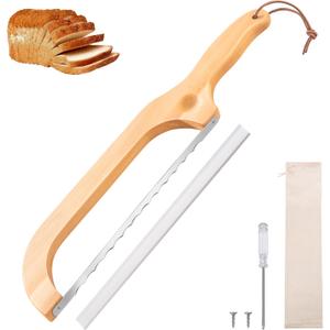 Pranski Bread Knife for Homemade Bread 14.5'' Sourdough Bread Knife, Premium Slicer for Homemade Bread, Baguettes and More Cuts Thin, Ergonomic Handler Premium Sharpness Blade