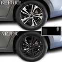 BOGAR TECH DESIGNS for Nissan Sentra 2020-2025 Wheel Rim Chrome Delete Precut Vinyl Trim Overlay, Gloss Black Blackout Look