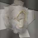 Joyouth Pack of 2 Thick Plush Throw Pillow Covers Fluffy Wave Faux Fur Decorative Cushion Covers Soft Wool Pillowcase for Sofa Couch Livingroom 16x16 Inch White