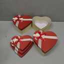 Zhanmai 9 Pcs Valentine's Day Heart Shaped Gift Boxes Valentine's Day Red Box with Lid Wedding Flower Boxes Cardboard Floral Gift Goody Box for Flowers Arrangements, Proposal, Christmas Holiday Party