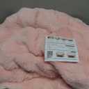 UKELER Large Fluffy Bed Blankets Throws Cozy Shaggy Faux Fur Blanket Soft Plush Thick Throw Blanket for Bed, Couch, Sofa, Office, Camping 60''x80'' Pink