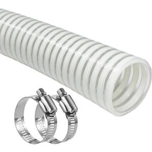 1 1/2 Inch Swimming Pool Replacement HosePool Filter Pump Connection PVC Hose For Above Ground PoolsFlexible Vinyl Hose Suction Vacuum UV- Resistant Tubing 6FT