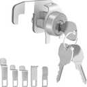 1 Pcs Mailbox Locks, National L-1172C Mailbox Lock Replacement for C9100 Mailbox Key Lock with 3 Keys and C7120 Cam, Nickel Finish