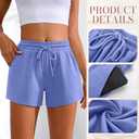 Neer 3 Pack Womens Sweat Shorts Comfy Casual Lounge Drawstring High Waist Summer Athletic Shorts with Pocket 2025 (XL)