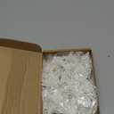 Boao White 24 Pieces Poinsettia Flower Christmas Glitter Artificial Poinsettia with Clips Christmas Tree Ornament Decorations for DIY Xmas Wreath Holiday Home Party Decor, 3/4/6 Inches