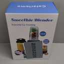 Colarlemo 12-Piece Smoothie Blender Maker 25,000 RPM Personal Blender for Ice Crushing Smoothies & Frozen Drinks Nuts with 23oz, 32oz, 37oz Portable Cups Two 6-Leaf Stainless Steel Blades, Silver