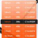 16 Inch 38 Lbs Shocks, C16-09209 A.R.E Truck Cap Struts, C16-33309 15.7 in 38# Gas Spring Lift Support for Snugtop Camper Shell Window Leer Topper Canopy Replacement Parts, 2 Pack