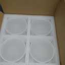 11oz Small Cute Glass Dessert Bowls/Cups with Lid, Glass Bowl for Dessert Snack Rice Side Dishes, Dip Bowl, Perfect for Dessert, Ice Cream, Fruit, Salad, Snack, Condiment, Trifle, Set of 4