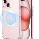 ESR for iPhone 15 Case, Compatible with MagSafe, Military-Grade Protection, Yellowing Resistant, Scratch-Resistant Back, Magnetic Phone Case for iPhone 15, Classic Series, Clear Pink