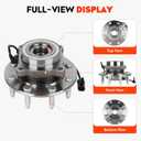 Front Wheel Hub Bearing Assembly Fit for Chevy Silverado Suburban Avalanche Silverado 1500 2500 3500 for GMC Sierra Yukon Hummer H2 99-07 4WD 8Lugs w/ABS Replaces 515058 2pcs