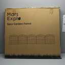 5 Panels No Dig Decorative Outdoor Garden Fence, 40 in(H) X 11.8 ft(L) Animal Barrier Fencing, Rustproof Portable Fence, Temporary Dog Fence Outdoor for Yard, Outside, Backyard, Patio