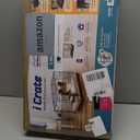 MidWest Homes for Pets 22-Inch Two-Door iCrate Folding Dog Crate with Divider Panel, Leak-Proof Tray & Secure Latches  Metal Wire Kennel for XS Breeds  Portable, Durable & Easy to Assemble (Black)