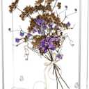 AHANDMAKER Acrylic Book Display Case, Wall Mount Clear Display Case for Bible, Flower Protector Case Organizer Box for Collectible Books Action Figures Jewelry (7x10x2 inch)