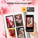 KODAK Mini Shot 2 Retro 4PASS 2-in-1 Instant Digital Camera and Photo Printer (2.1x3.4 inches) Initial 8 Sheets + 60 Sheets Bundle, Yellow