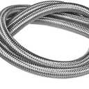 Faucet Line Connector Braided 304 Stainless Steel Supply Hose 1/2" I.P. Female Thread to 1/2" I.P. Female Straight Thread Faucet Hose Replacement (One Pair)