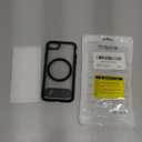 GUAGUA for iPhone 8/7/SE Case 2022 (3rd)/2020 (2nd), Magnetic Clear Cases with Foldable Invisible Stand Transparent Back Slim Protective Kickstand Phone Case for iPhone 8/7/SE 2nd 3rd 4.7 inch, Black