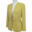 Womens Casual Long Sleeve Blazer Jackets Yellow Size 12