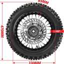 1PZ 12mm Axle Wheel Disk Brake 80/100-12 Tire Tube 12 inch Rear Rim