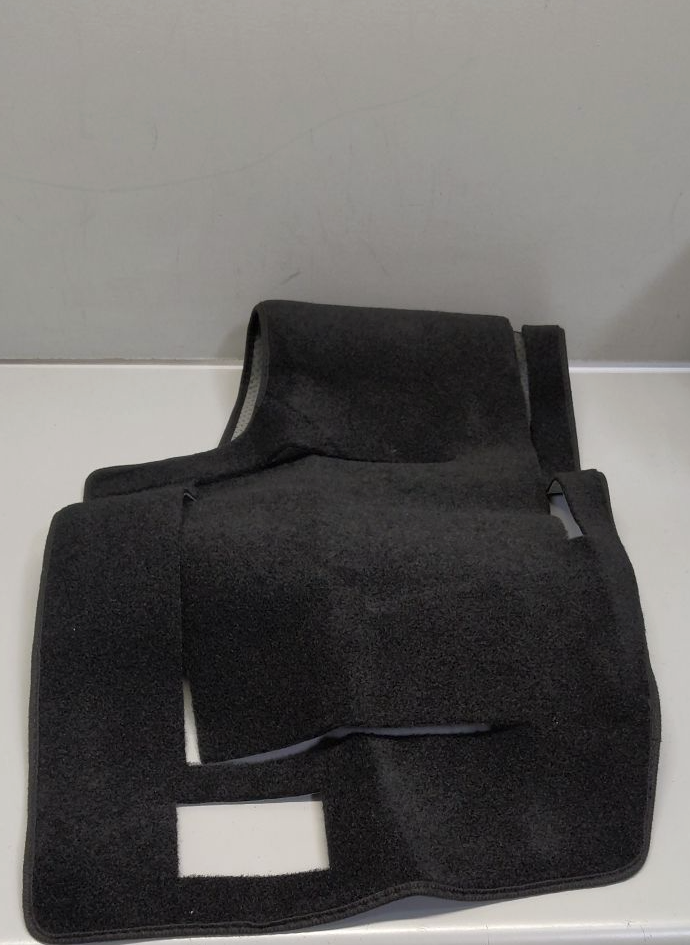 Nylon Car Floor Mats Compatible OE Style Black Driver Passenger Car Carpets, Full Set