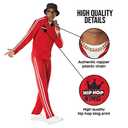 Morph 90s Hip Hop Rapper Costume - Break Dancer Outfit, 90s Mens Costumes, 80s Themed Attire for Men (X-Large)