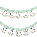 4 x Locally Grown Baby Shower Bunting Banner, Farmer's Market Party Garland Decorations, Theme Farm Fruit and Vegetables Banner for kids Boys Girls Produce Stand