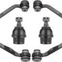 2WD Front Upper Control Arms Fit for Ford F150 Expedition 1997-2002, F250 1997-1999, Fit for Lincoln Blackwood 2002, Navigator 1998-2002, with Lower Ball Joints - 4pcs