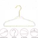 CONCEPTS 20 Pack Baby Hangers Kids Acrylic Non Slip Glitter Clothes Hangers for Toddler Infant Newborn Closet Organizer Small Hangers for Baby Clothes Pants Shirts Space Saving Nursery