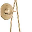 Delta Albion 14 Series Brushed Gold Shower Faucet Set with In2ition 2-in-1 Dual Shower Head with HandHeld Spray Combo, Valve Trim Kit, Champagne Bronze T142855-CZ-I (Valve Not Included)