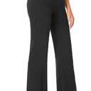 Tapata Women's 32'' Stretchy Bootcut Dress Pants with Pockets Tall, Petite, Regular for Office Work Business (Medium Long, Black)