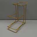 Fruit Bowl for Kitchen Counter, 3-Tier Fruit Basket, Ceramic Fruit Bowl with Metal Stand for Fruit, Vegetable Storage, Snack, Nuts, Dessert, Cake, Stylish & Cute