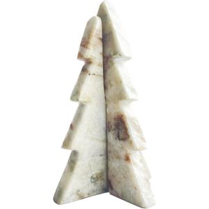 Creative CoOp Interlocking Marble Tree Decor, Mint and Chocolate Brown Marble Coloring